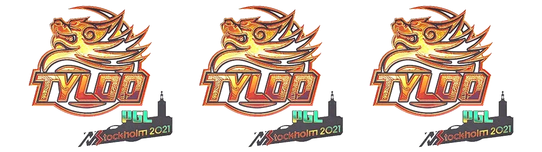 TYLOO dragon logo hologram sticker