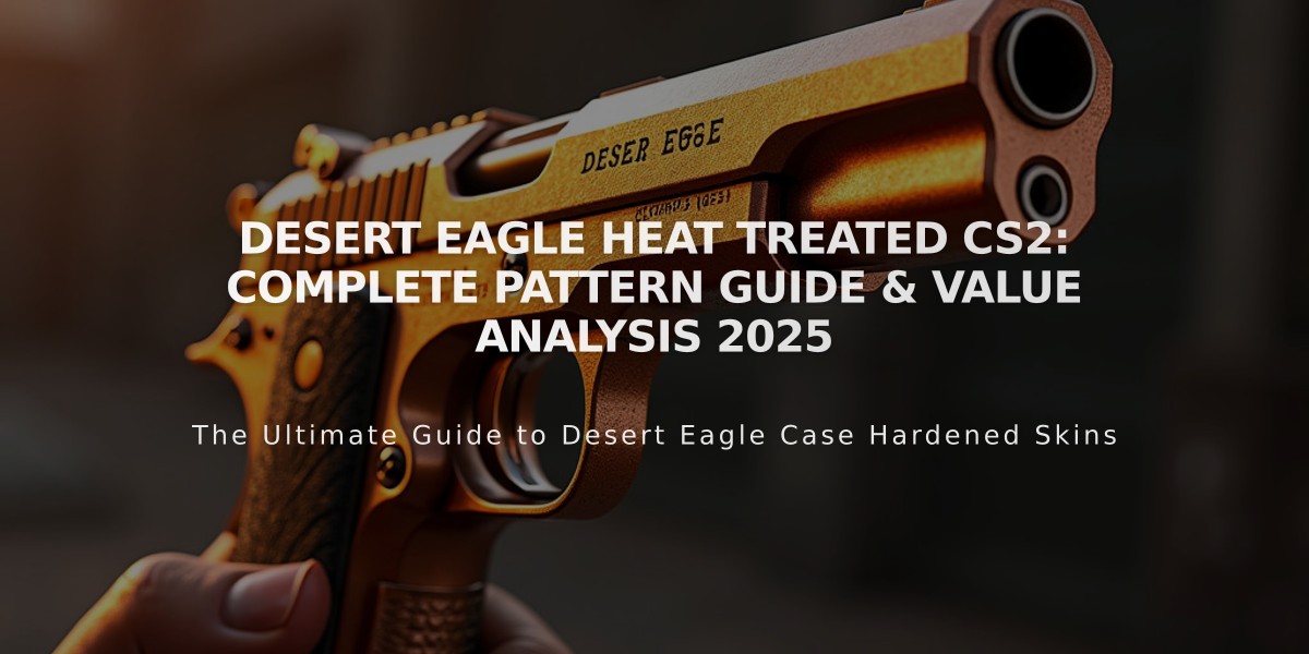 Desert Eagle Heat Treated CS2: Complete Pattern Guide & Value Analysis 2025