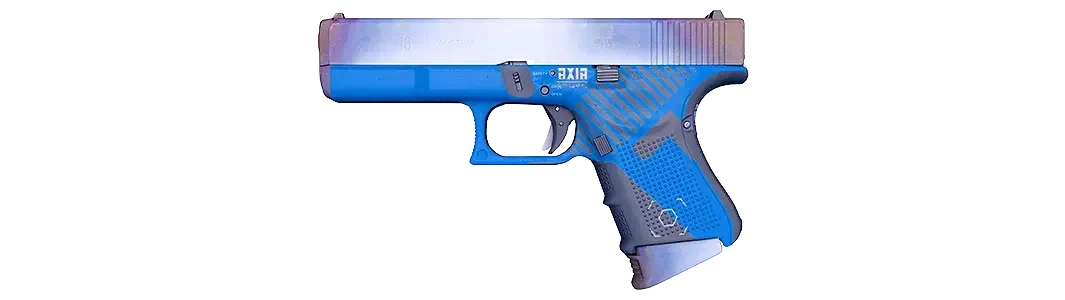 Blue and gray pistol skin pattern