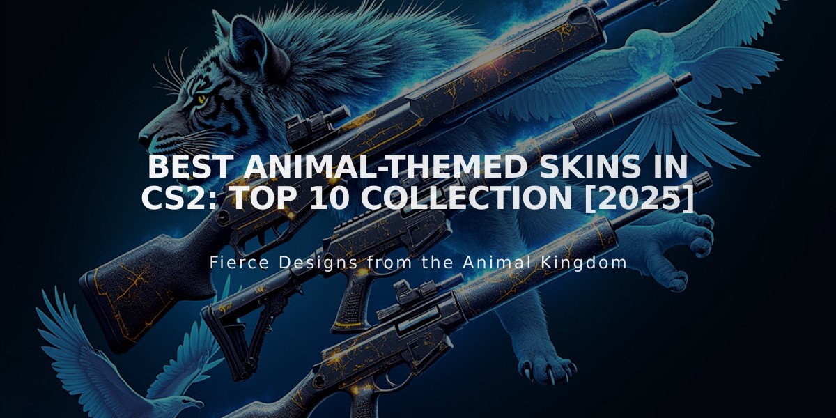 Best Animal-Themed Skins in CS2: Top 10 Collection [2025]