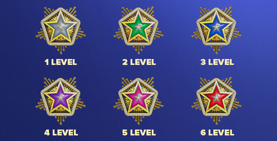 CS2 service medal color variations