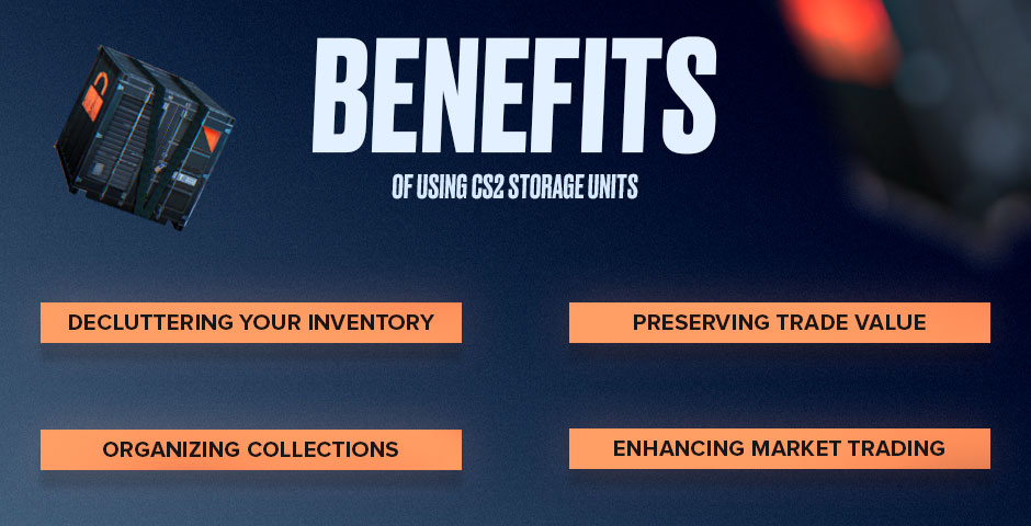 Benefits of CS2 storage units