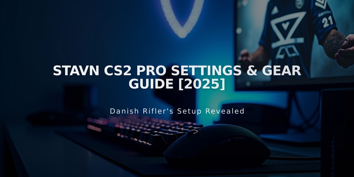 stavn CS2 Pro Settings & Gear Guide [2025]