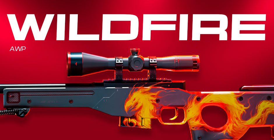 Scoped rifle with Wildfire skin