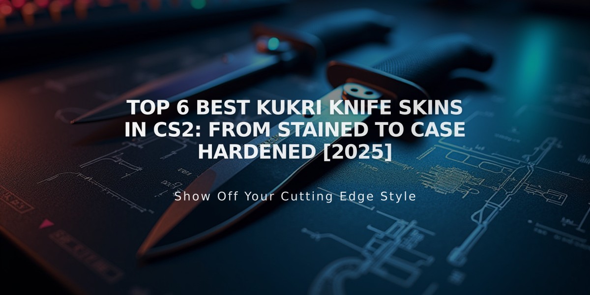 Top 6 Best Kukri Knife Skins in CS2: From Stained to Case Hardened [2025]