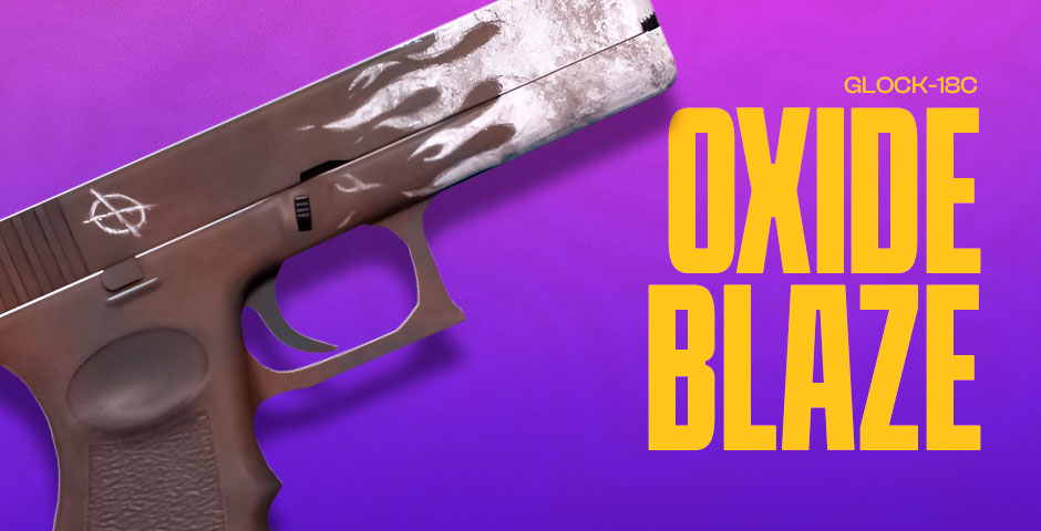 Glock-18 with Oxide Blaze skin