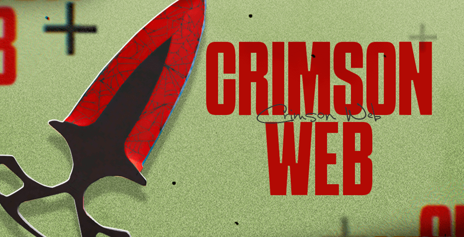 Crimson Web knife digital artwork