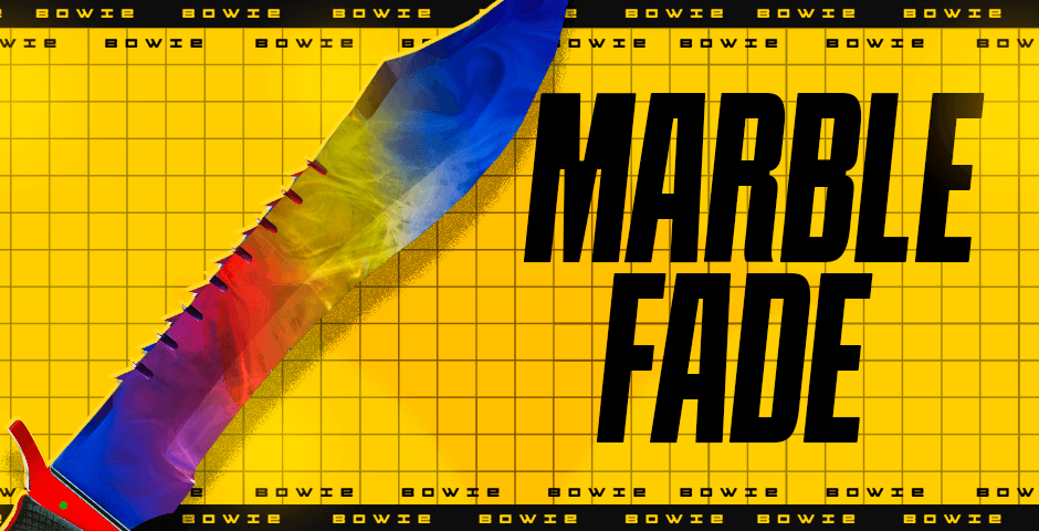 Bowie knife Marble Fade skin