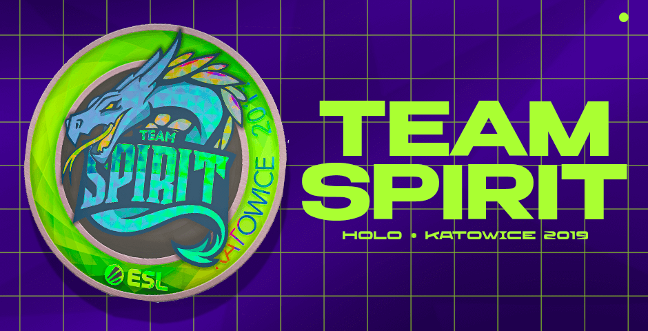 Team Spirit Katowice 2019 Holo sticker