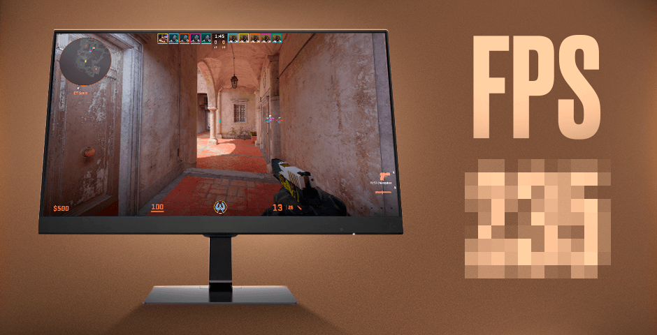 CS:GO gameplay on computer monitor