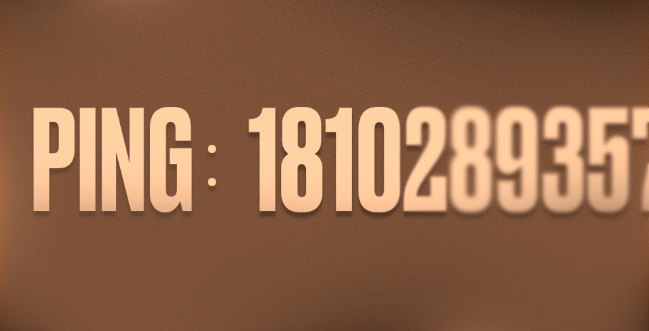 High ping number display: 1810289357