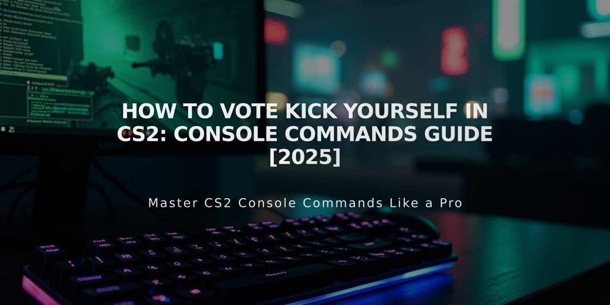 How to Vote Kick Yourself in CS2: Console Commands Guide [2025]