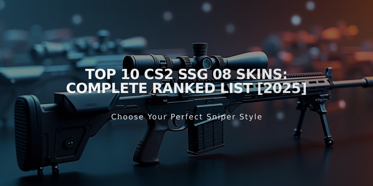 Top 10 CS2 SSG 08 Skins: Complete Ranked List [2025]