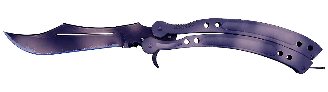 Scorched butterfly knife skin