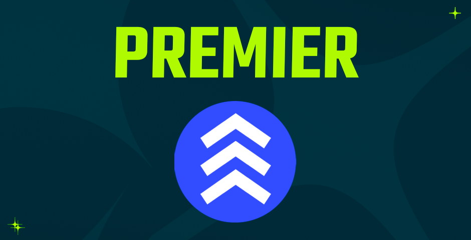 Premier Mode logo in blue