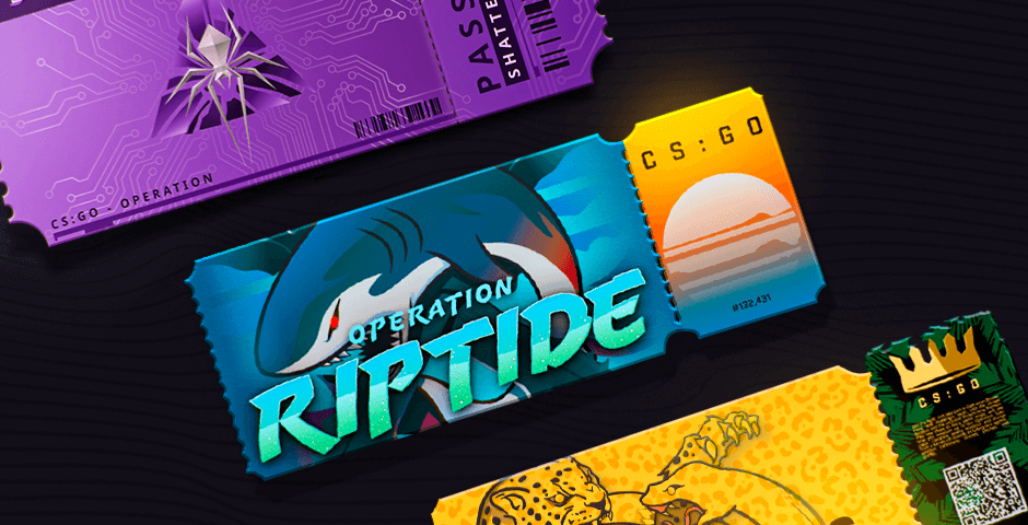 CS:GO game tickets collection