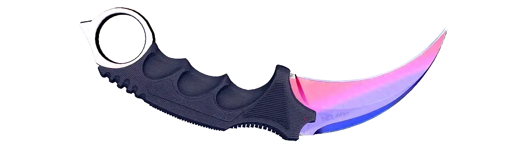 Pink Karambit Knife Fade