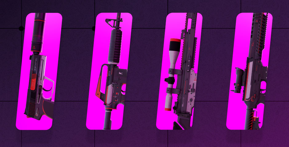 Cyrex assault rifles side-by-side comparison