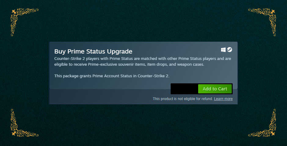 CS2 Prime Status upgrade icon