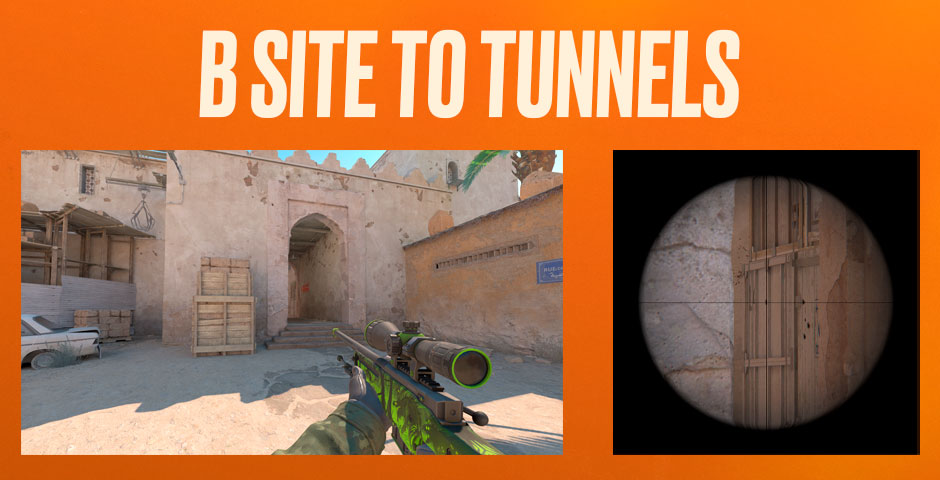 B Site Tunnels on Dust2