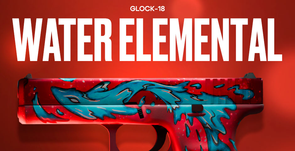 Water Elemental gun skin