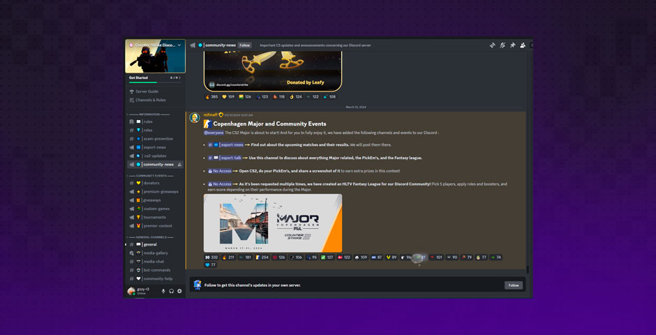 Discord server for CS:GO and CS2
