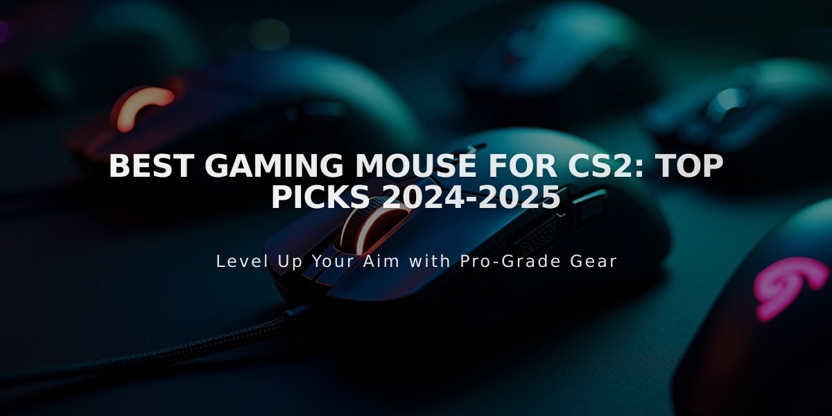 Best Gaming Mouse for CS2: Top Picks 2024-2025