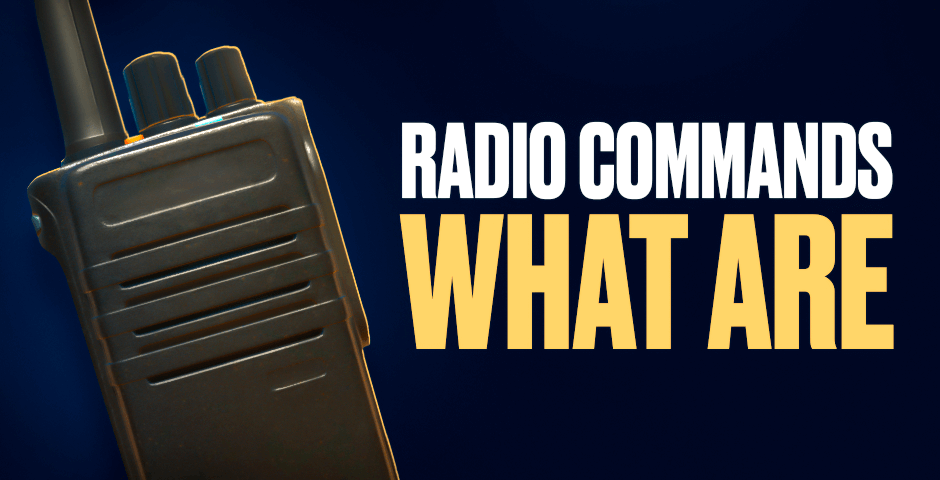 Walkie-talkie radio against black background