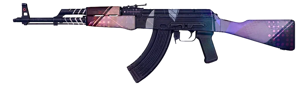 Purple-accented AK-47 Crossfade skin