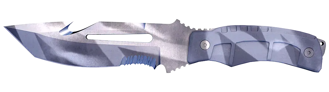 Dark-handled urban combat knife