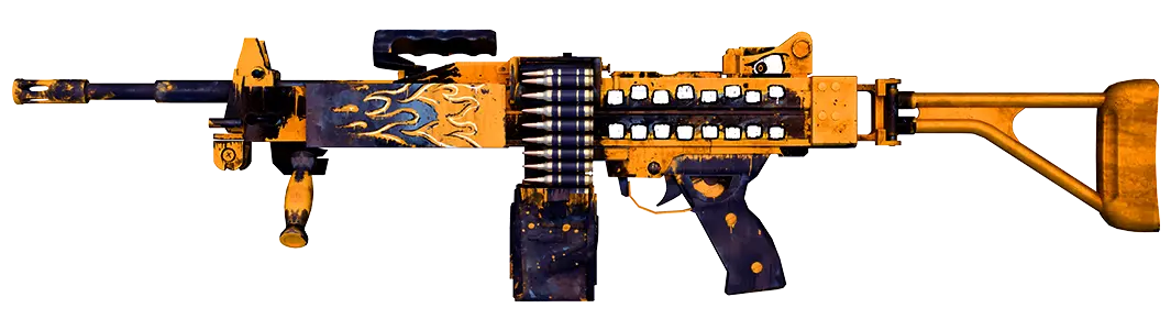 Gold and black rifle skin