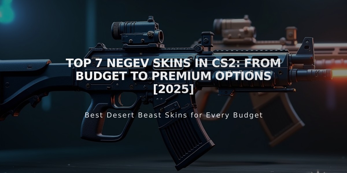 Top 7 Negev Skins in CS2: From Budget to Premium Options [2025]