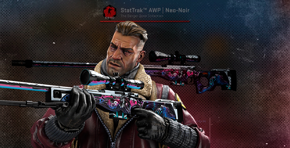 AWP Neo-Noir skin with StatTrak