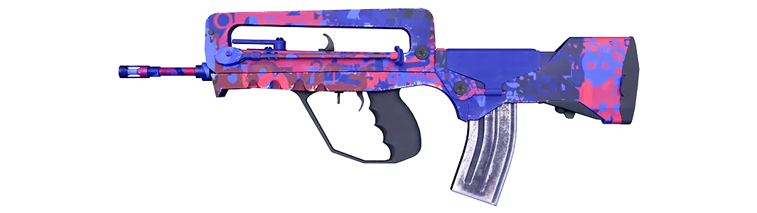 Pink and purple CS:GO weapon skin