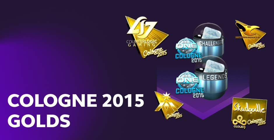 CS:GO Cologne 2015 Gold Stickers