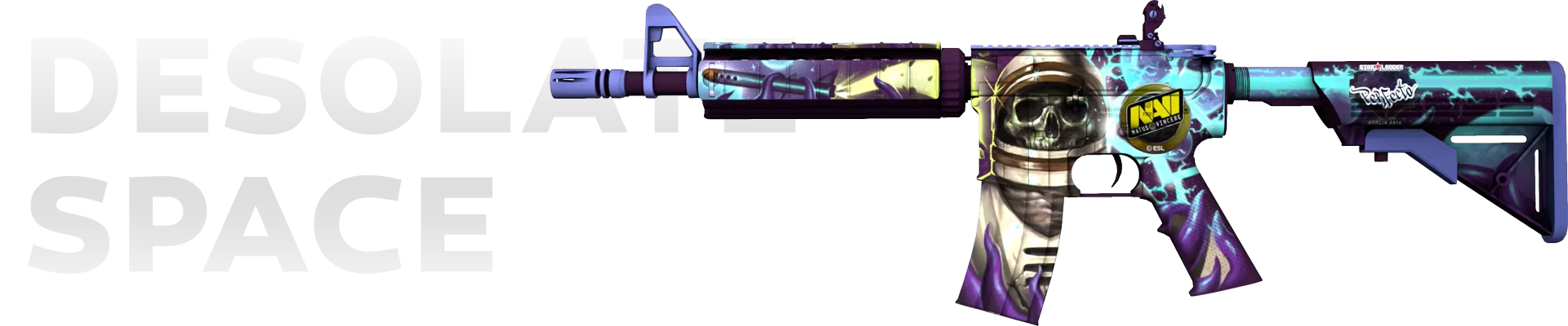 Space-themed M4A4 weapon skin