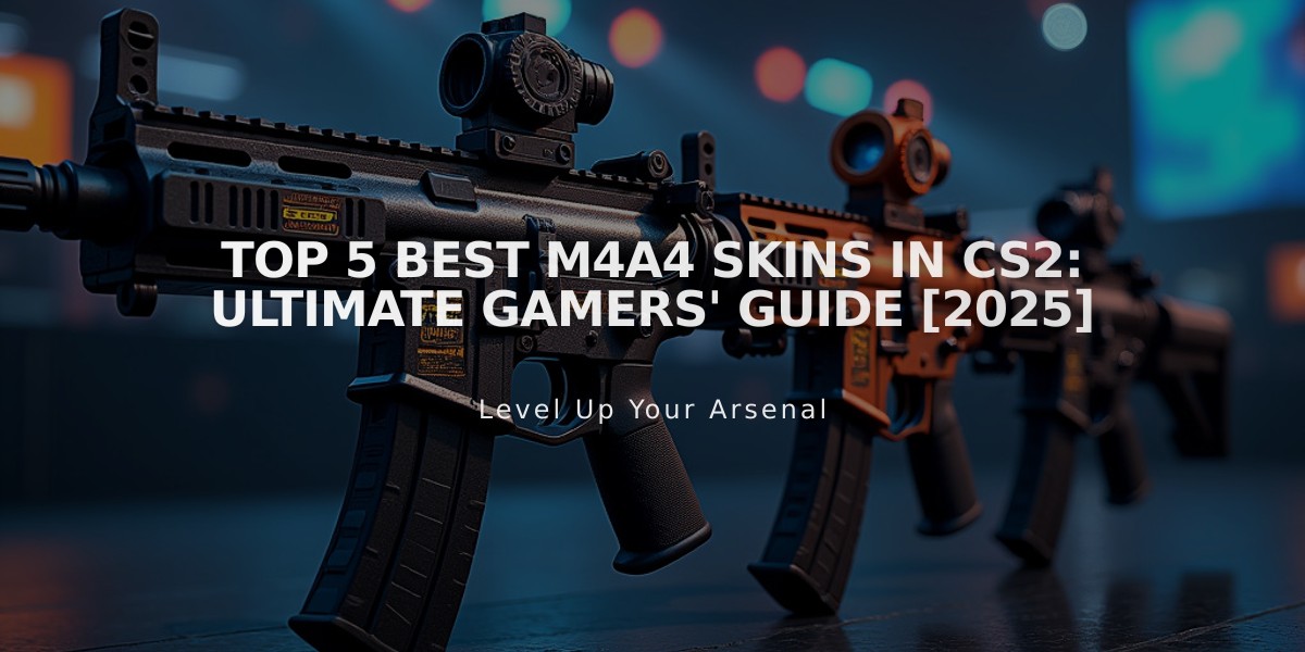 Top 5 Best M4A4 Skins in CS2: Ultimate Gamers' Guide [2025]