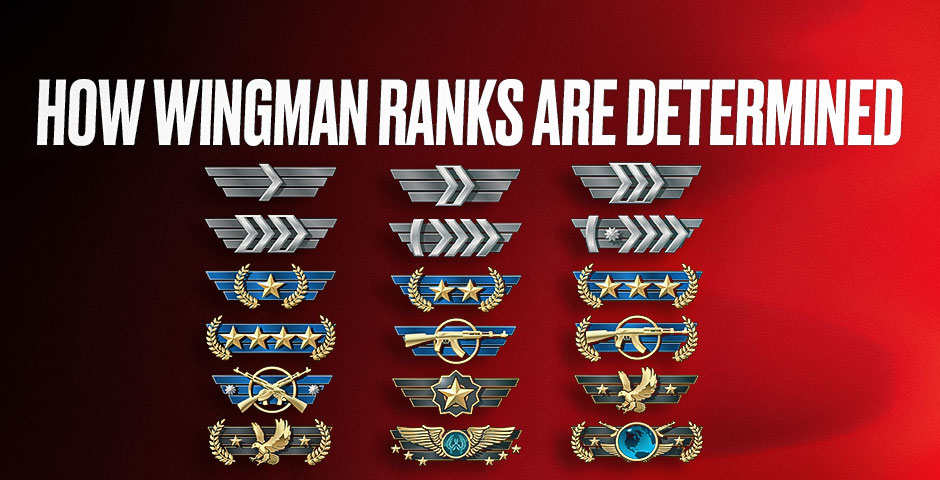 CS2 Wingman rank badges