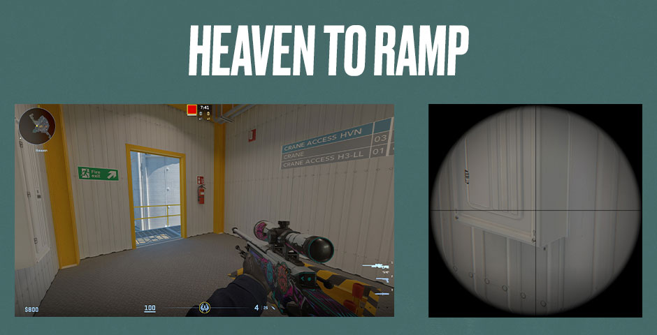 CSGO Heaven to Ramp callout