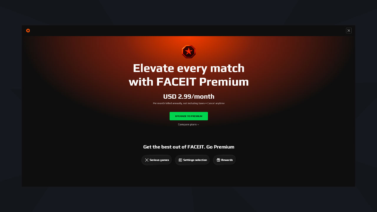 FACEIT Premium Gaming Features