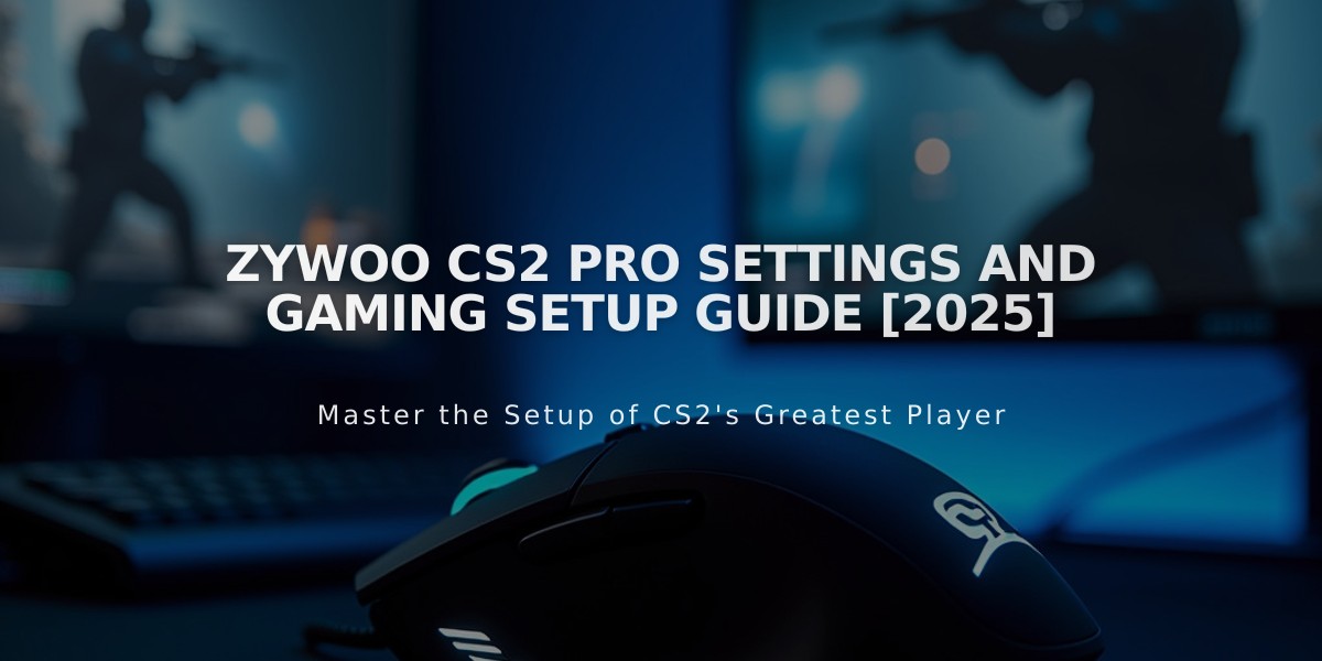 ZywOo CS2 Pro Settings and Gaming Setup Guide [2025]