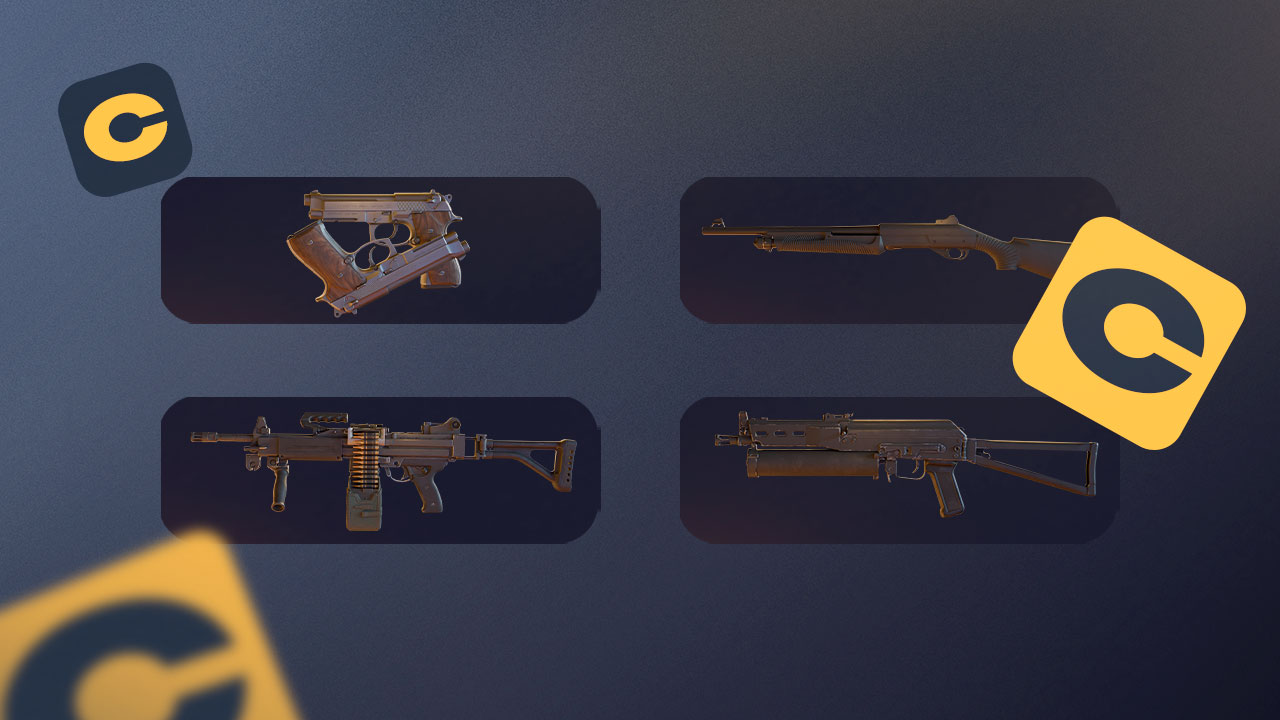 Four C-tier weapons in game