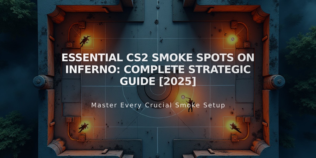 Essential CS2 Smoke Spots on Inferno: Complete Strategic Guide [2025]