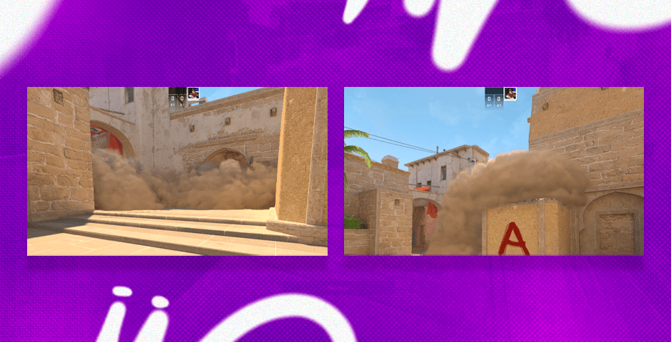 Smoky alley in Counter-Strike map