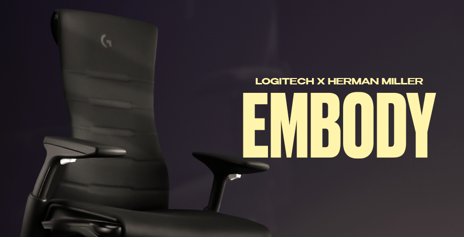 Logitech Herman Miller Embody gaming chair