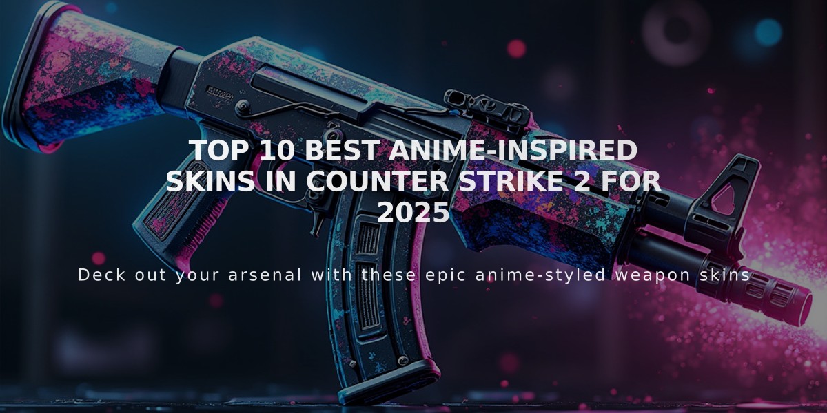 Top 10 Best Anime-Inspired Skins in Counter Strike 2 for 2025