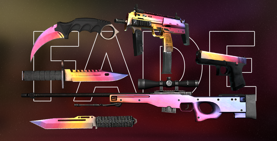 Colorful weapons array