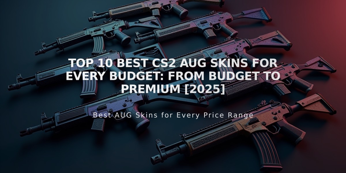 Top 10 Best CS2 AUG Skins for Every Budget: From Budget to Premium [2025]