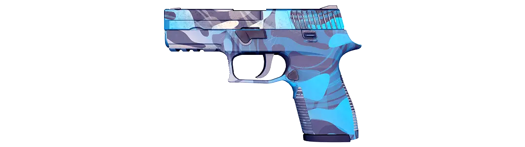 Water ripple pattern on rifle skin