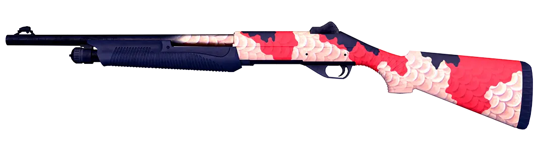 Shotgun with Koi fish design